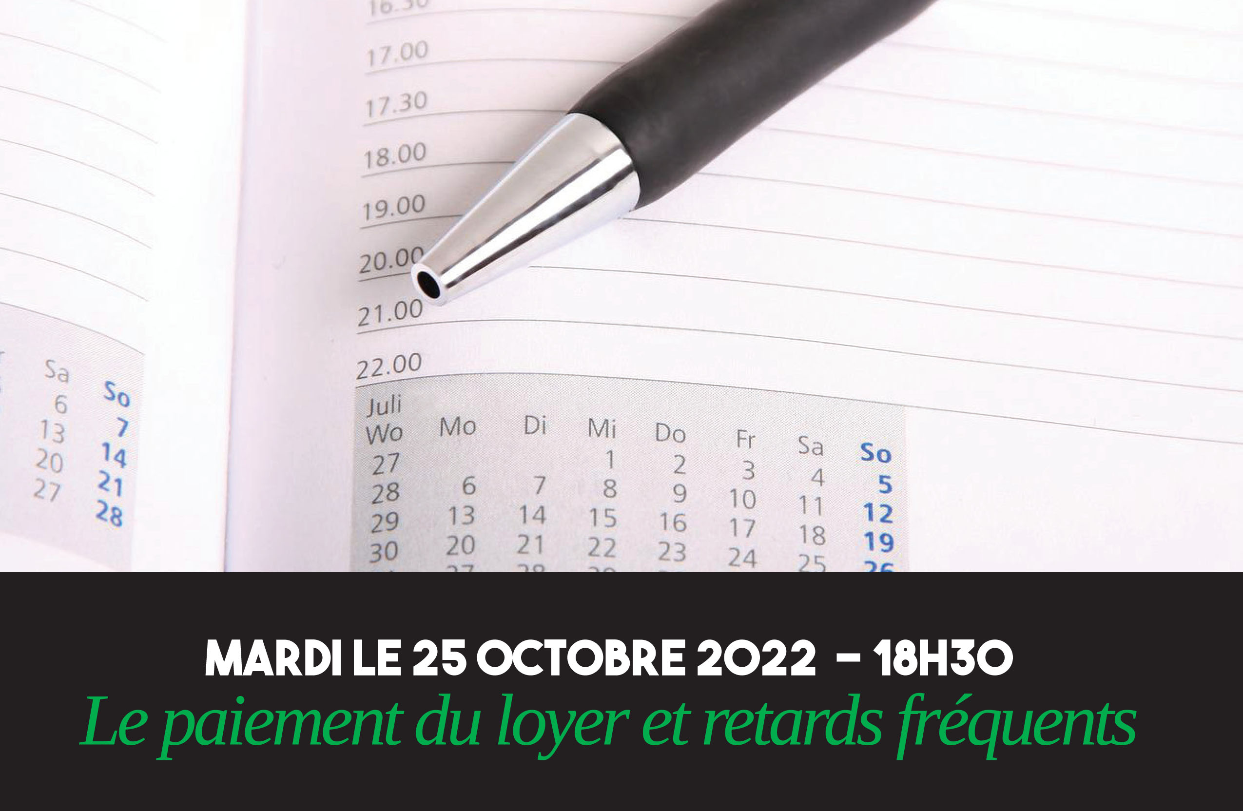 (In French) Conférence : Le paiement du loyer et retards fréquents