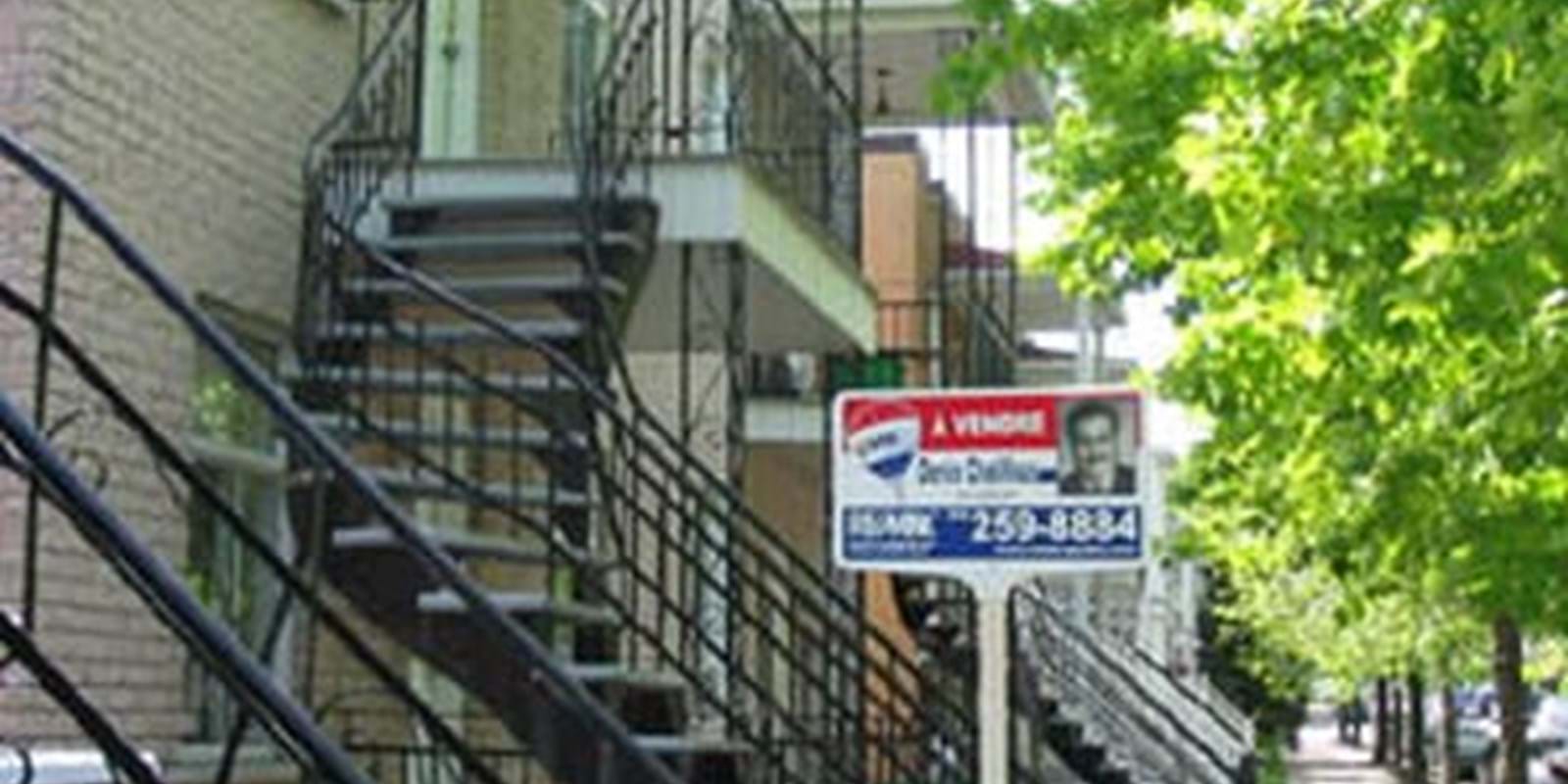 Le nombre de transactions immobilières a diminué dans la région de Montréal mais encore moins que dans les autres régions du Canada