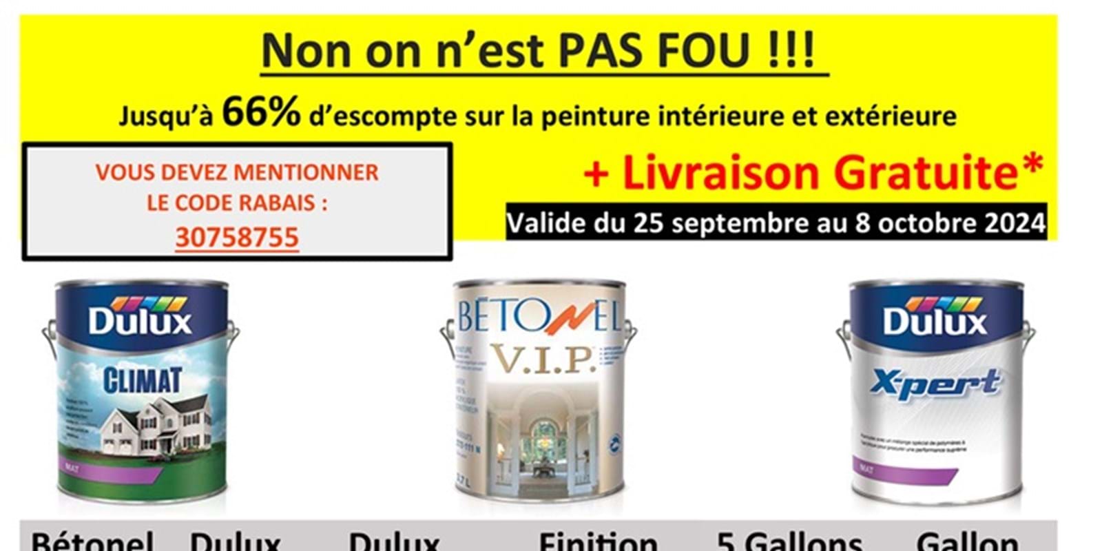 Promotion Bétonel dès le 25 septembre : Non on n’est PAS FOU