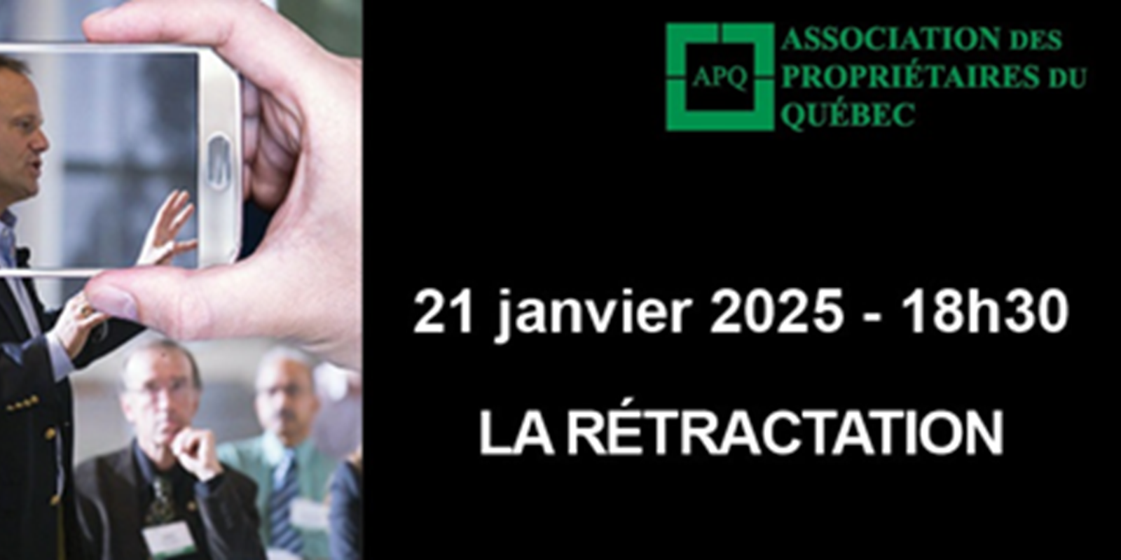 DERNIÈRE CHANCE FORMATION : La rétractation 21 Janvier 2025