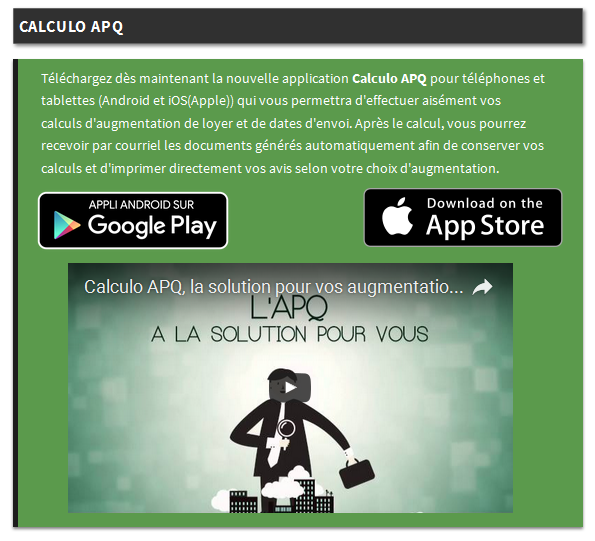 Hausse de loyer - 26 janvier 2018 : L'APQ mettra tous ses outils à disposition